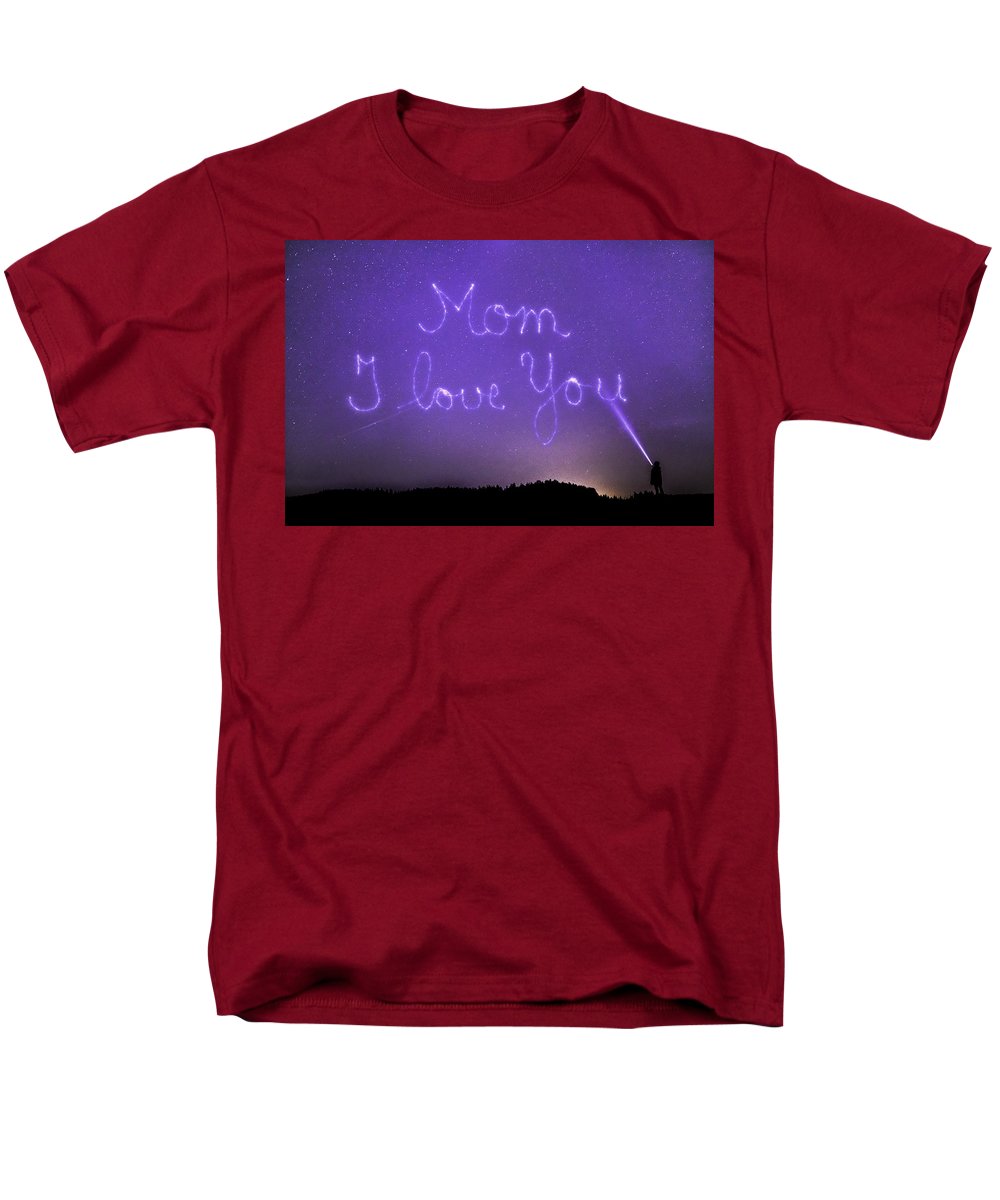 Love You Mom - Men's T-Shirt  (Regular Fit)