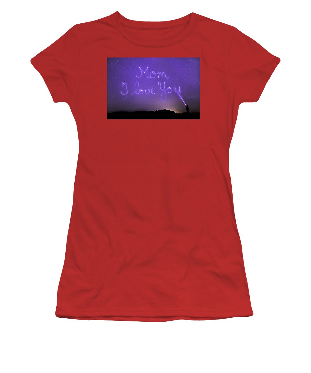 Love You Mom - Women's T-Shirt (Athletic Fit)