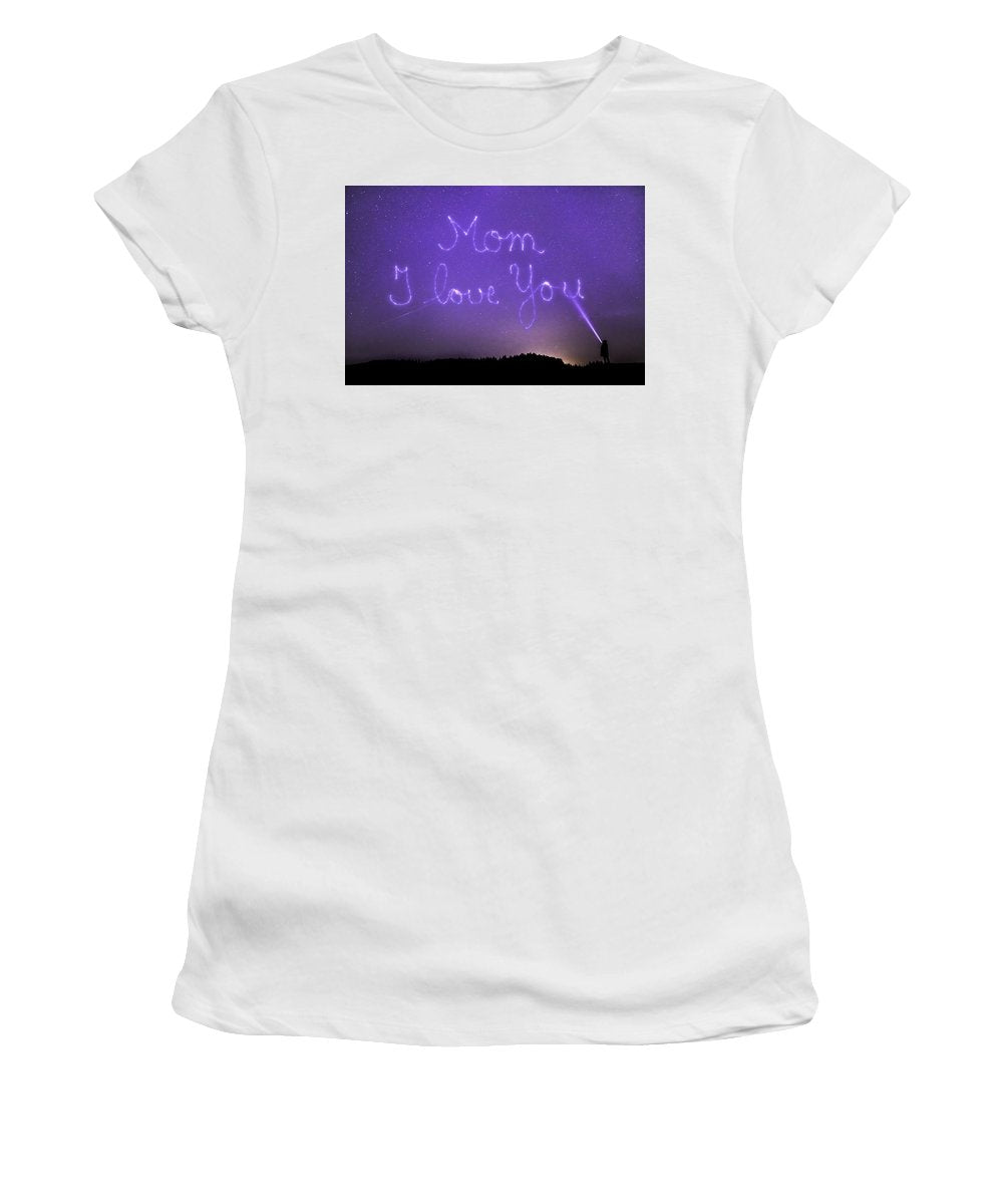 Love You Mom - Women's T-Shirt (Athletic Fit)