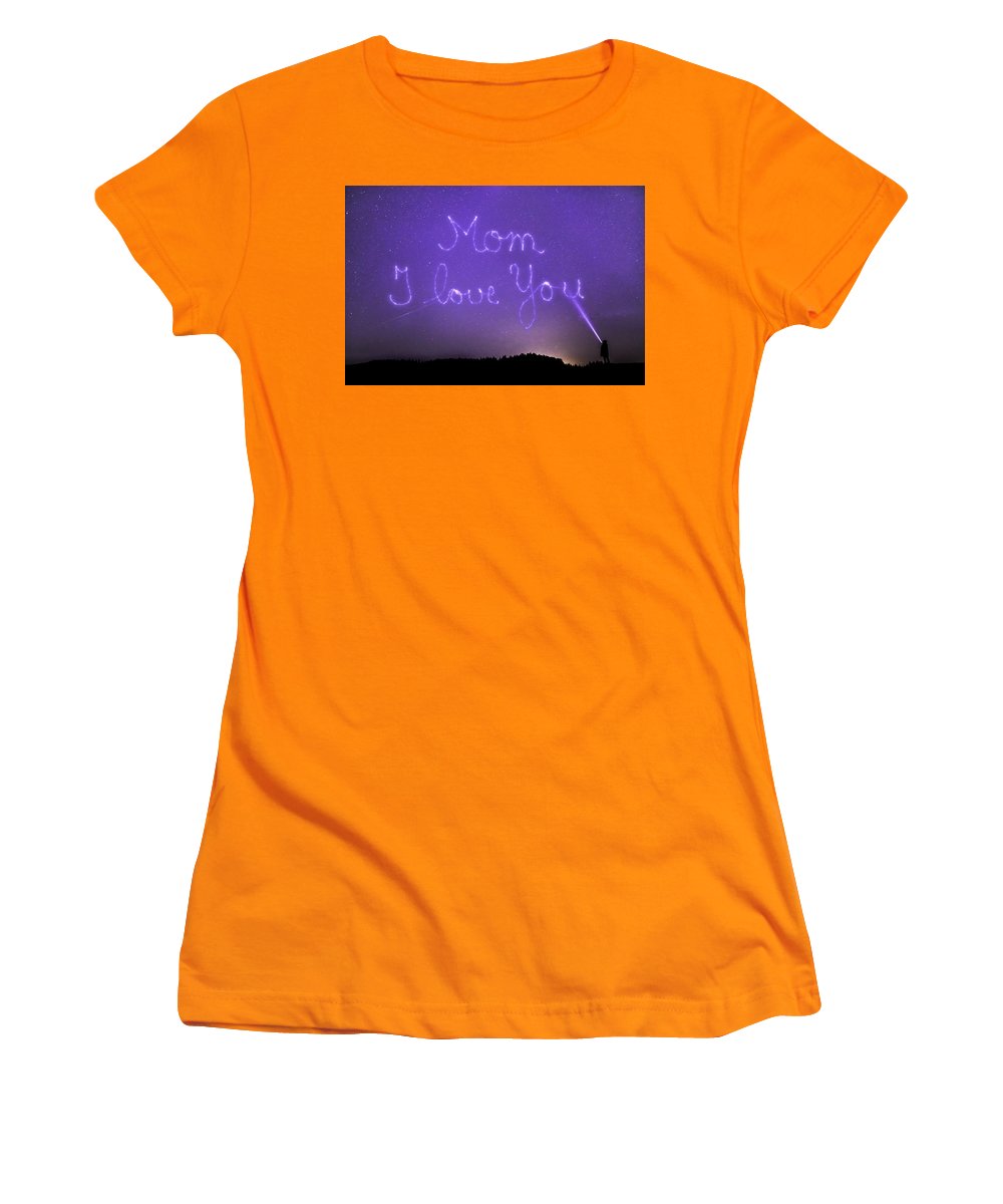 Love You Mom - Women's T-Shirt (Athletic Fit)