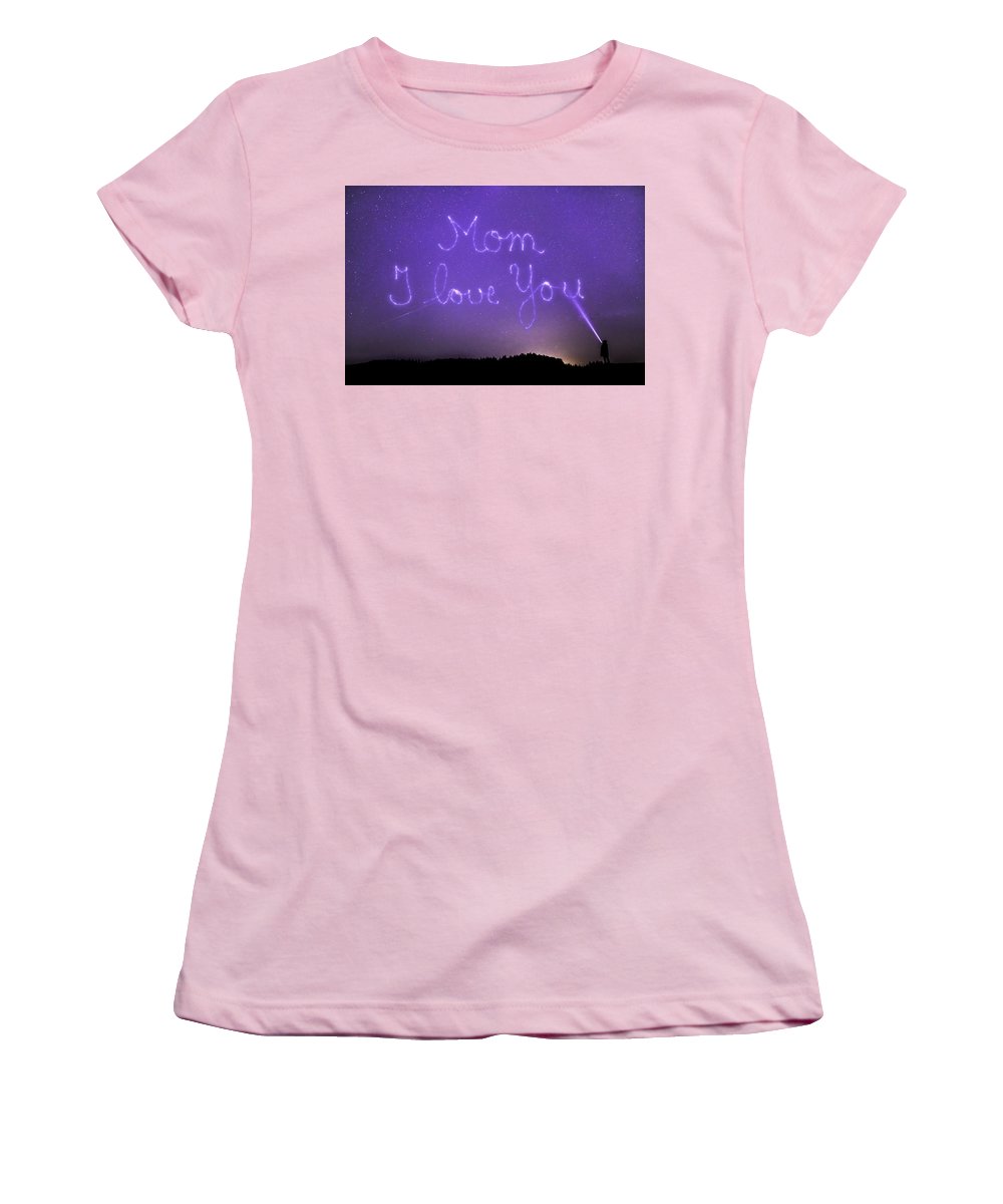 Love You Mom - Women's T-Shirt (Athletic Fit)