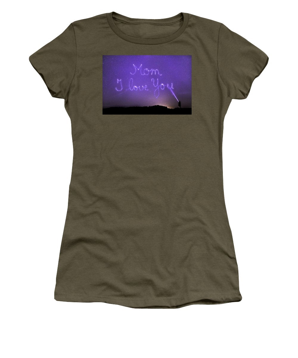 Love You Mom - Women's T-Shirt (Athletic Fit)