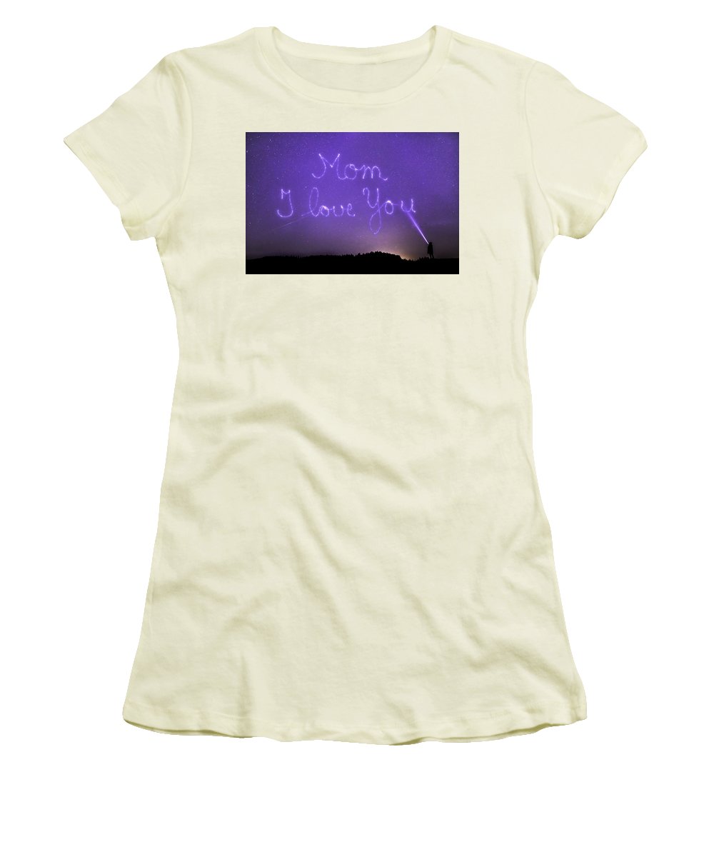 Love You Mom - Women's T-Shirt (Athletic Fit)