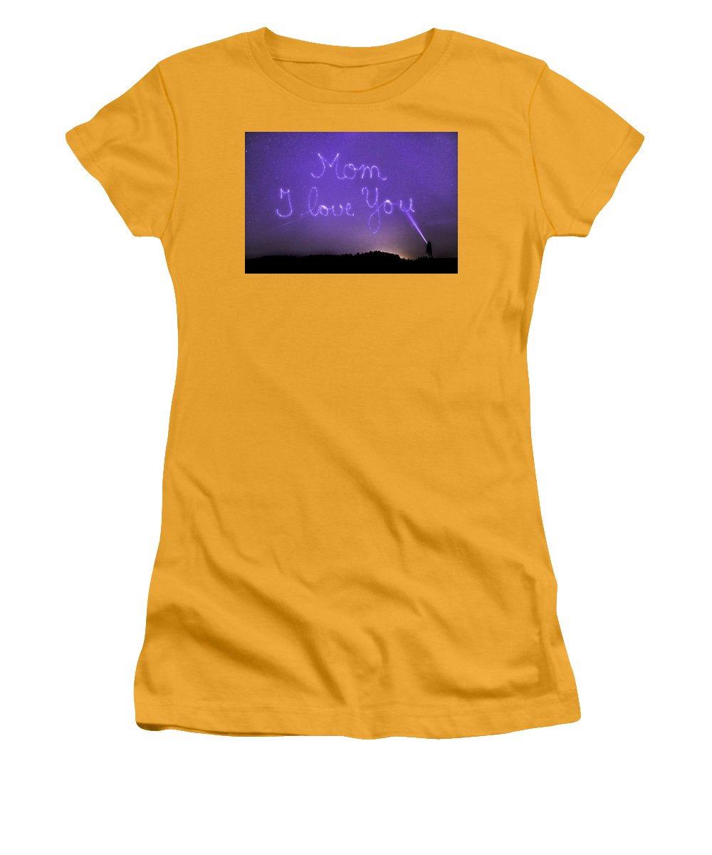 Love You Mom - Women's T-Shirt (Athletic Fit)