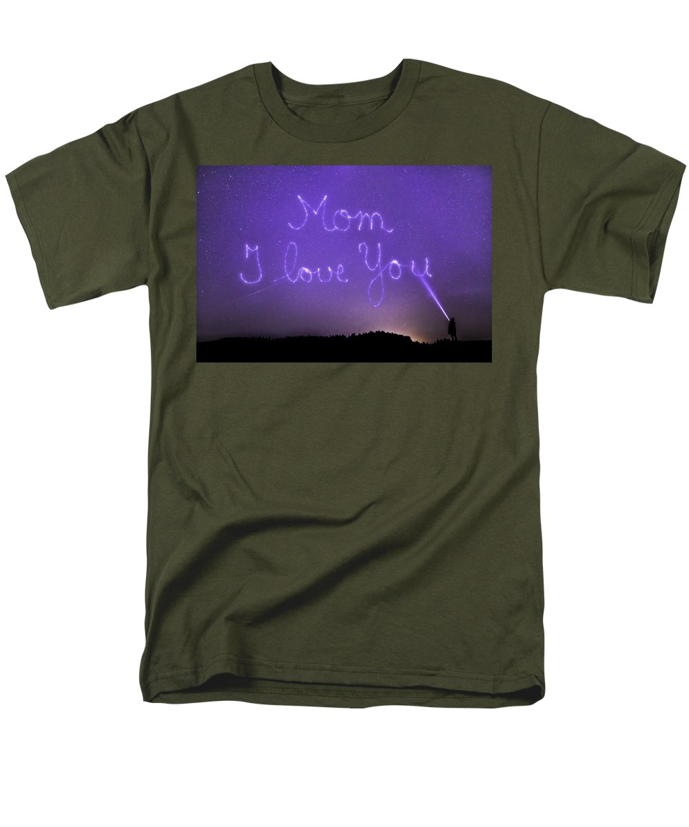 Love You Mom - Men's T-Shirt  (Regular Fit)