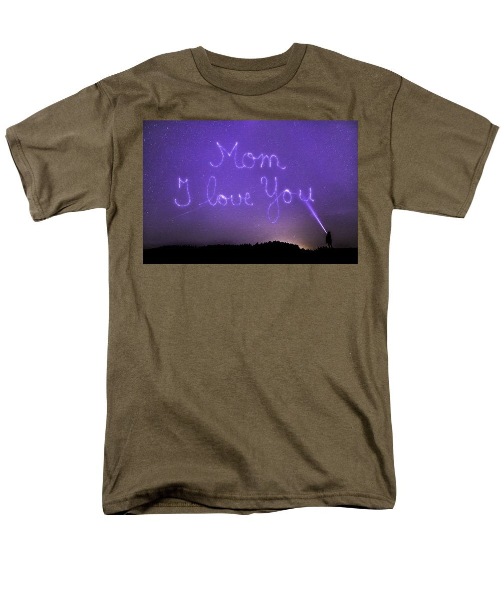 Love You Mom - Men's T-Shirt  (Regular Fit)