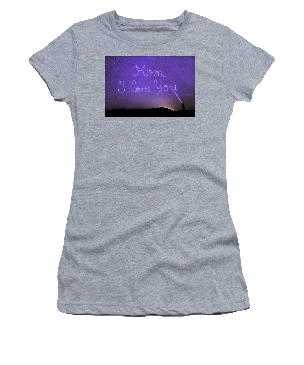 Love You Mom - Women's T-Shirt (Athletic Fit)