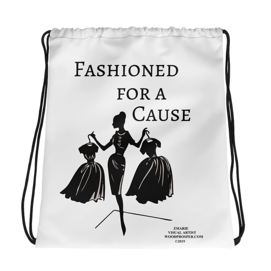 Fashioned For A Cause Drawstring bag
