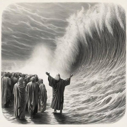 Moses Parting The Red Sea - Art Print