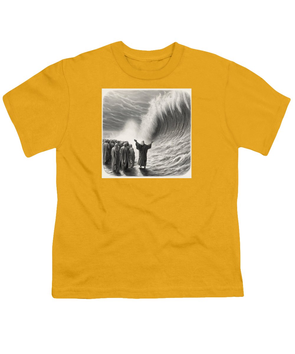Moses Parting The Red Sea - Youth T-Shirt