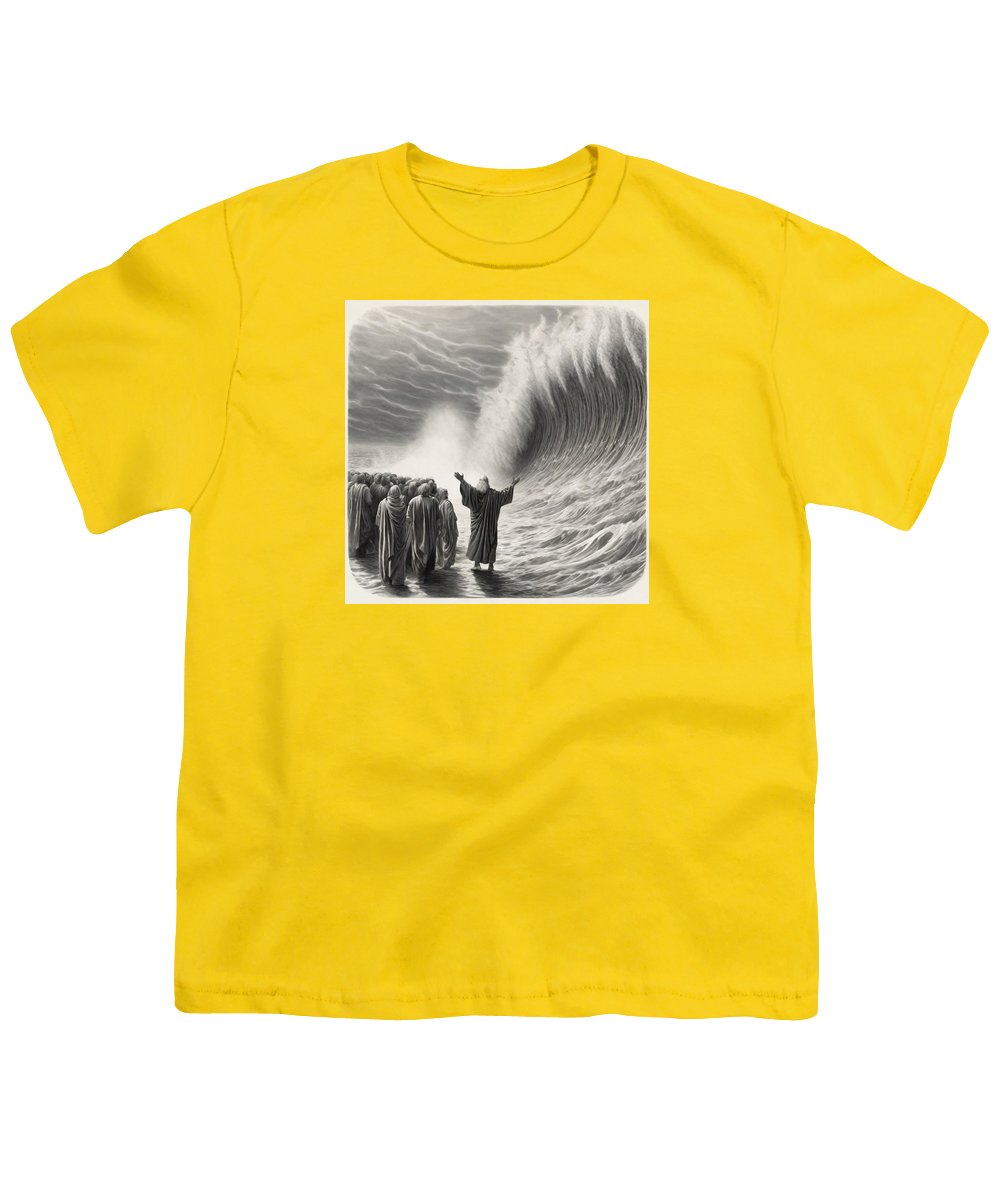 Moses Parting The Red Sea - Youth T-Shirt