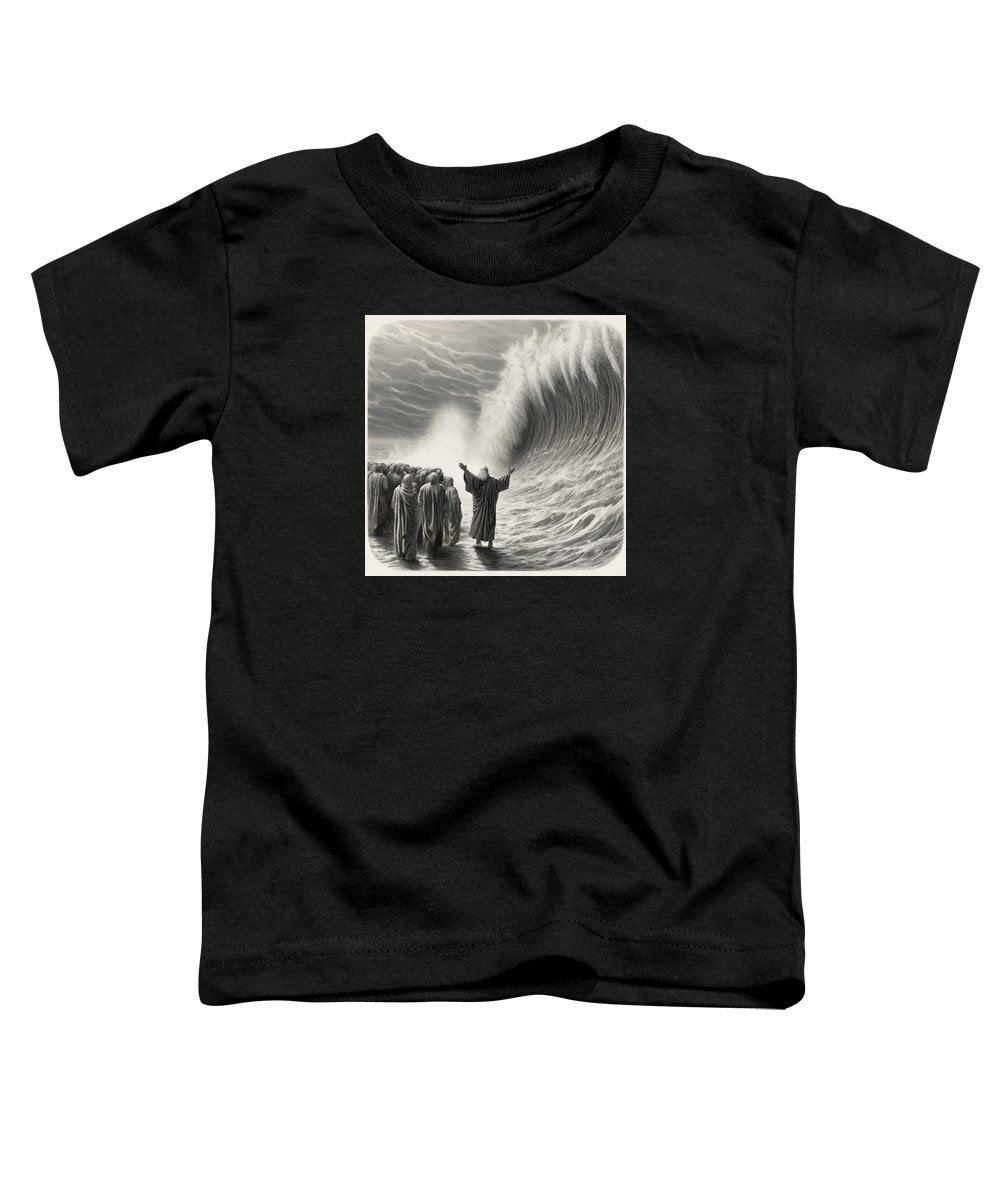 Moses Parting The Red Sea - Toddler T-Shirt