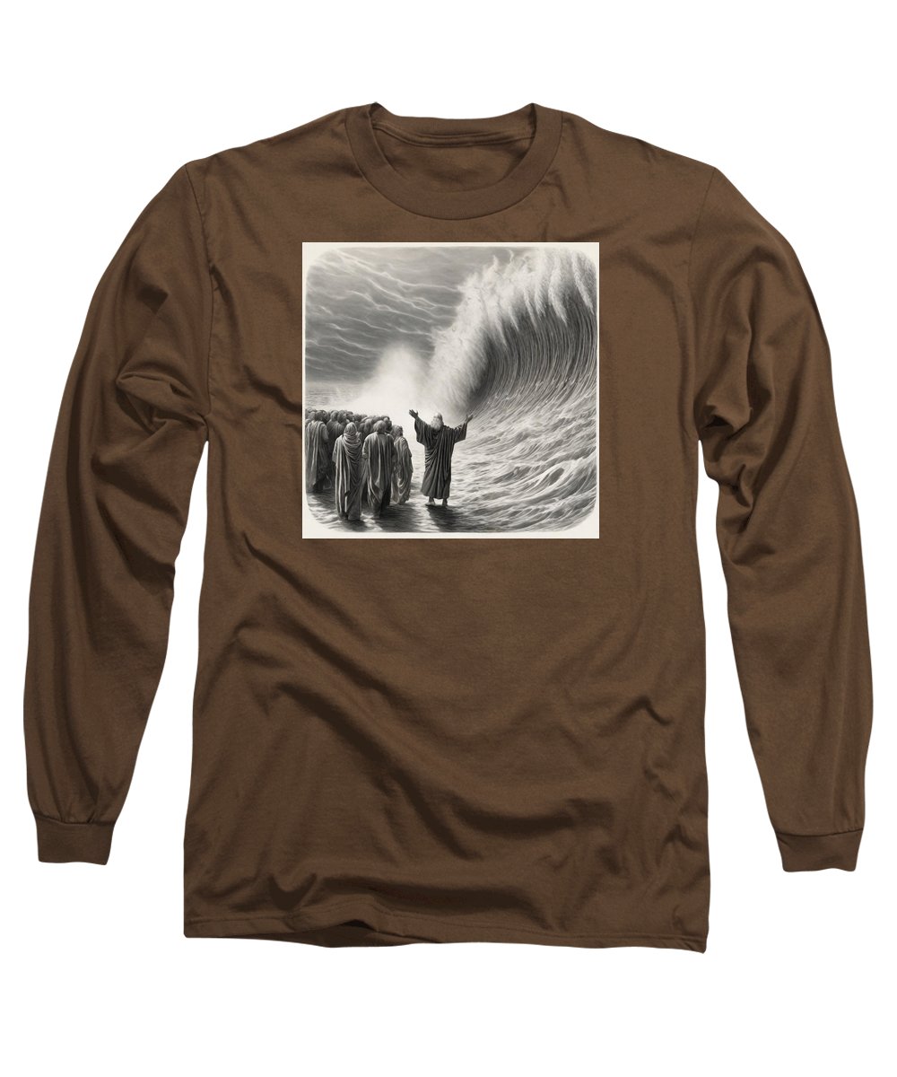 Moses Parting The Red Sea - Long Sleeve T-Shirt