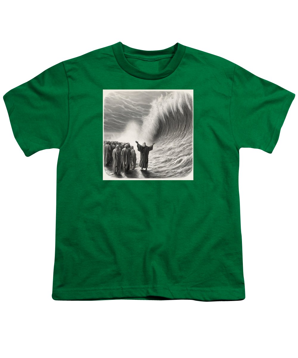 Moses Parting The Red Sea - Youth T-Shirt
