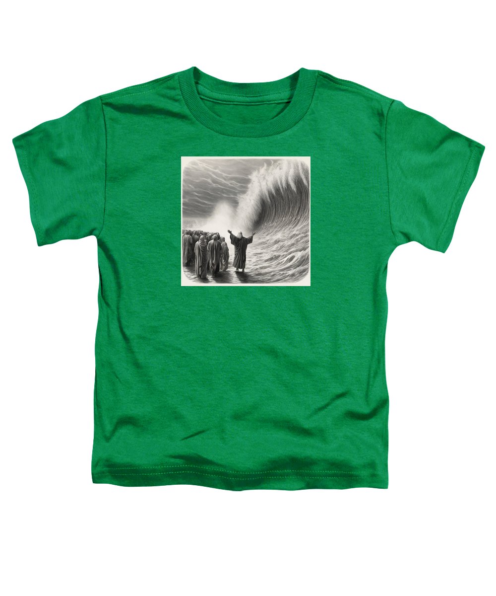 Moses Parting The Red Sea - Toddler T-Shirt