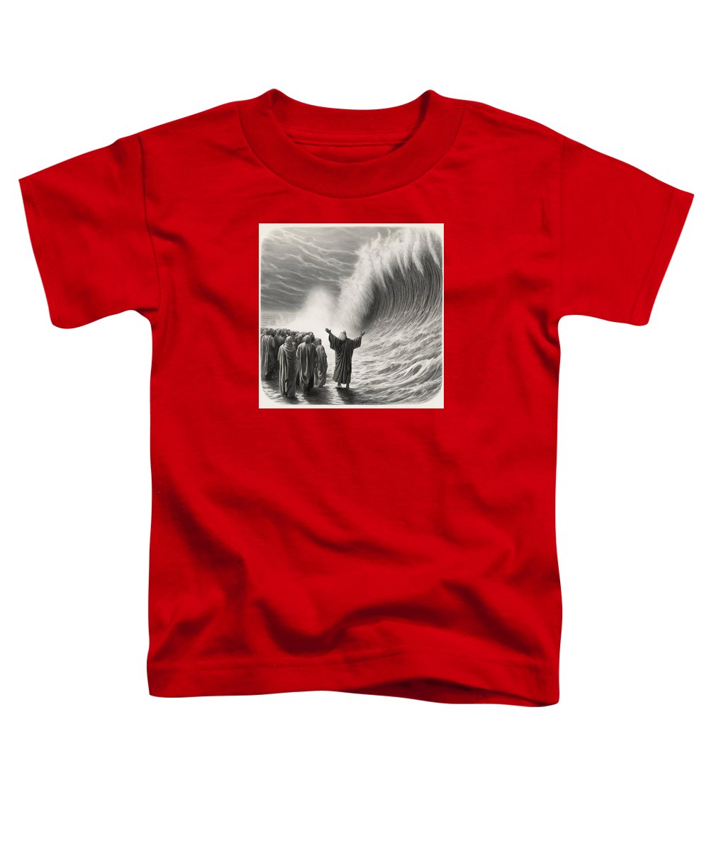 Moses Parting The Red Sea - Toddler T-Shirt