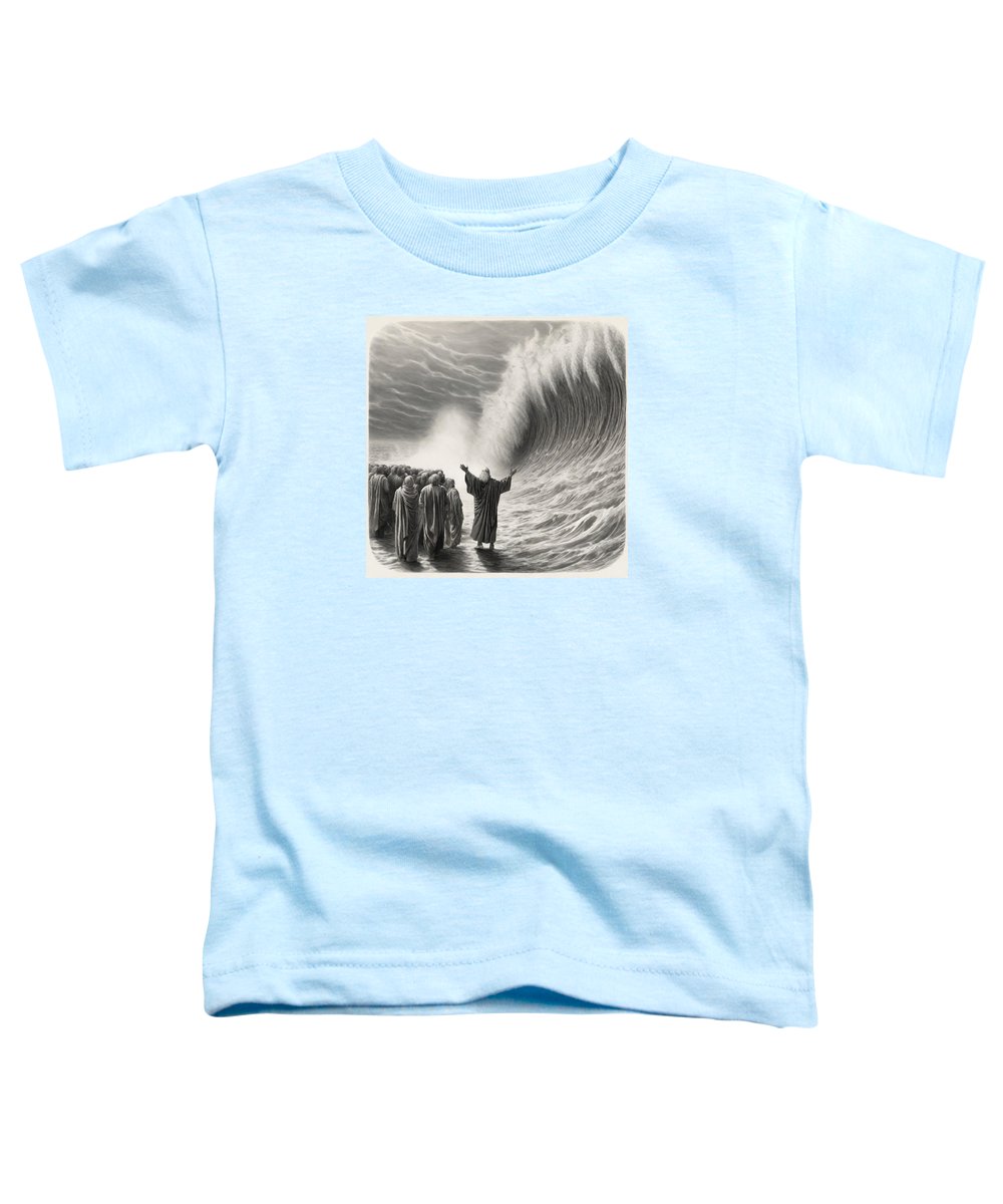 Moses Parting The Red Sea - Toddler T-Shirt