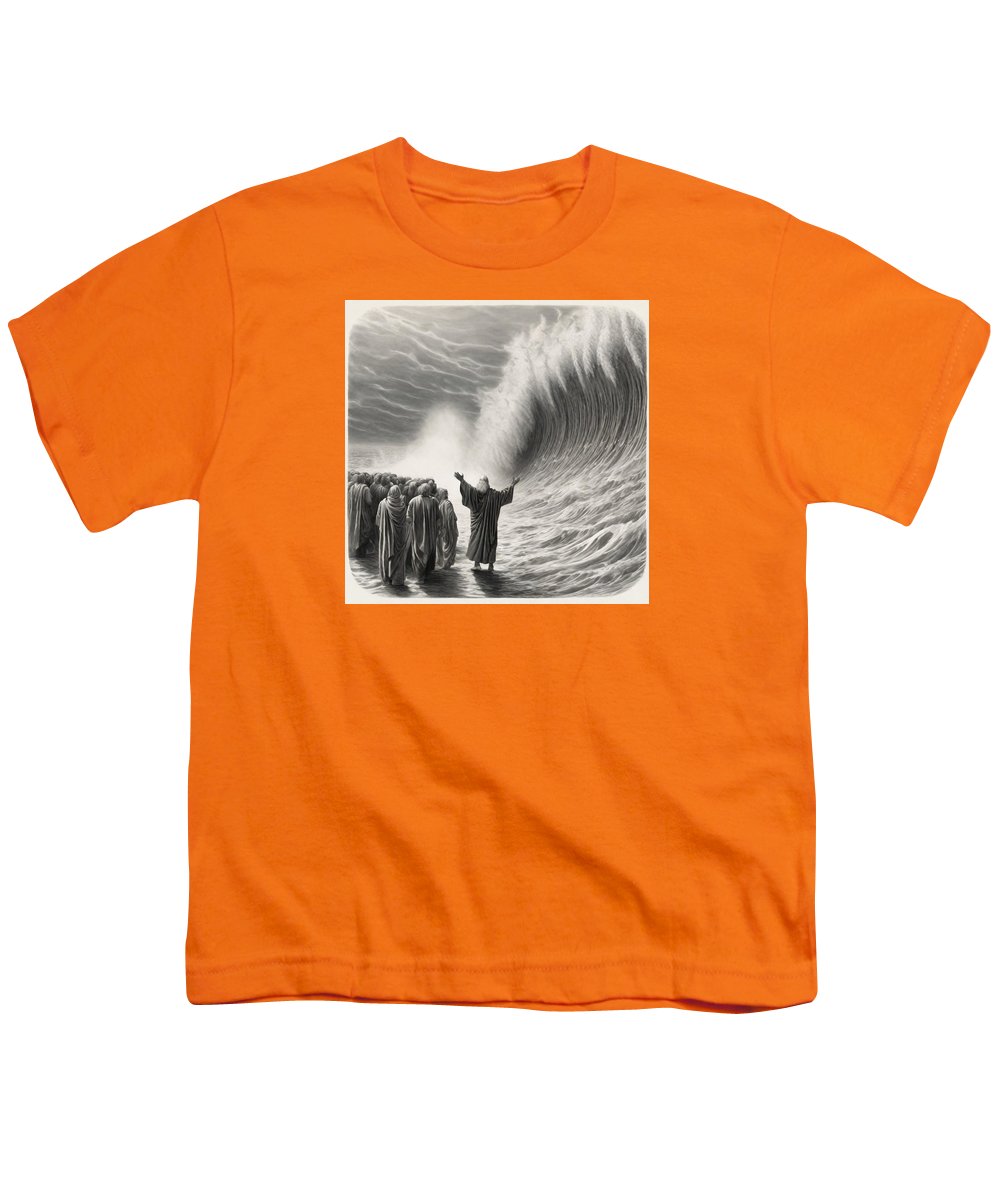 Moses Parting The Red Sea - Youth T-Shirt