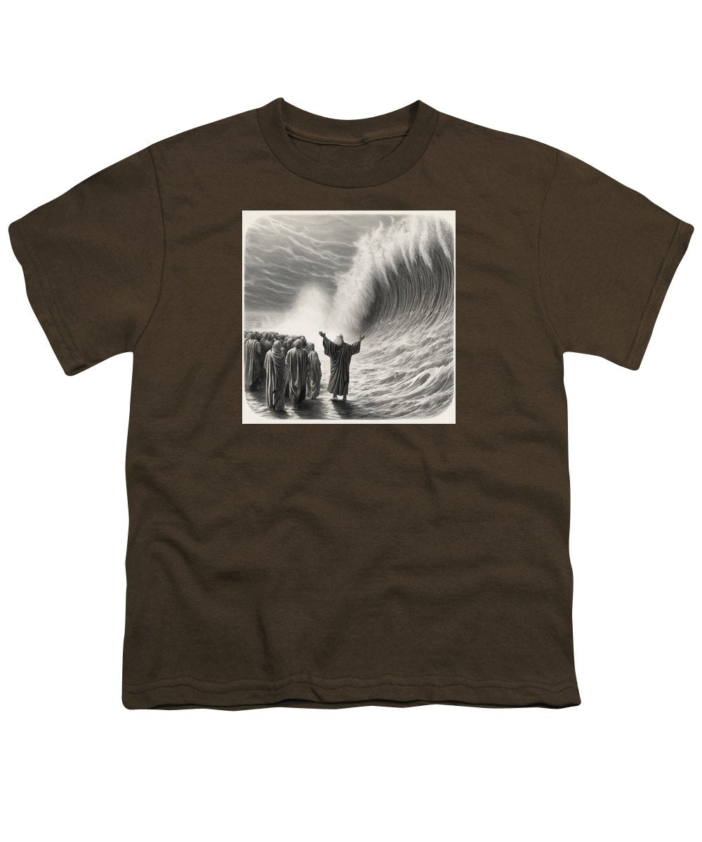Moses Parting The Red Sea - Youth T-Shirt