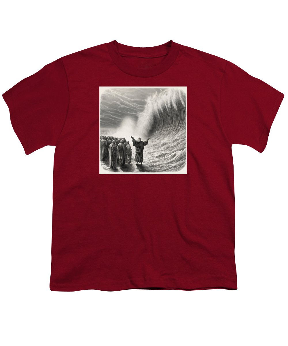 Moses Parting The Red Sea - Youth T-Shirt