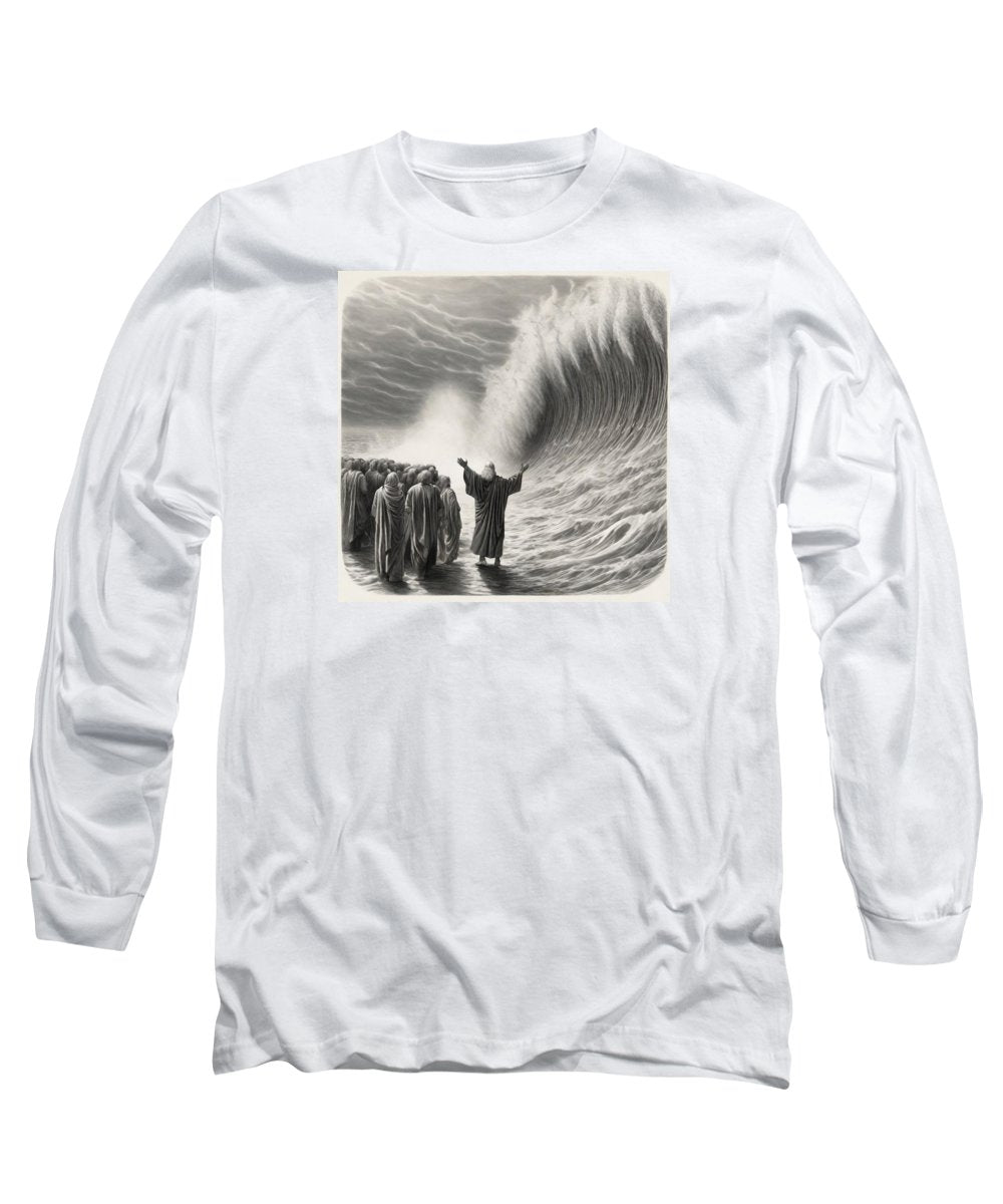 Moses Parting The Red Sea - Long Sleeve T-Shirt