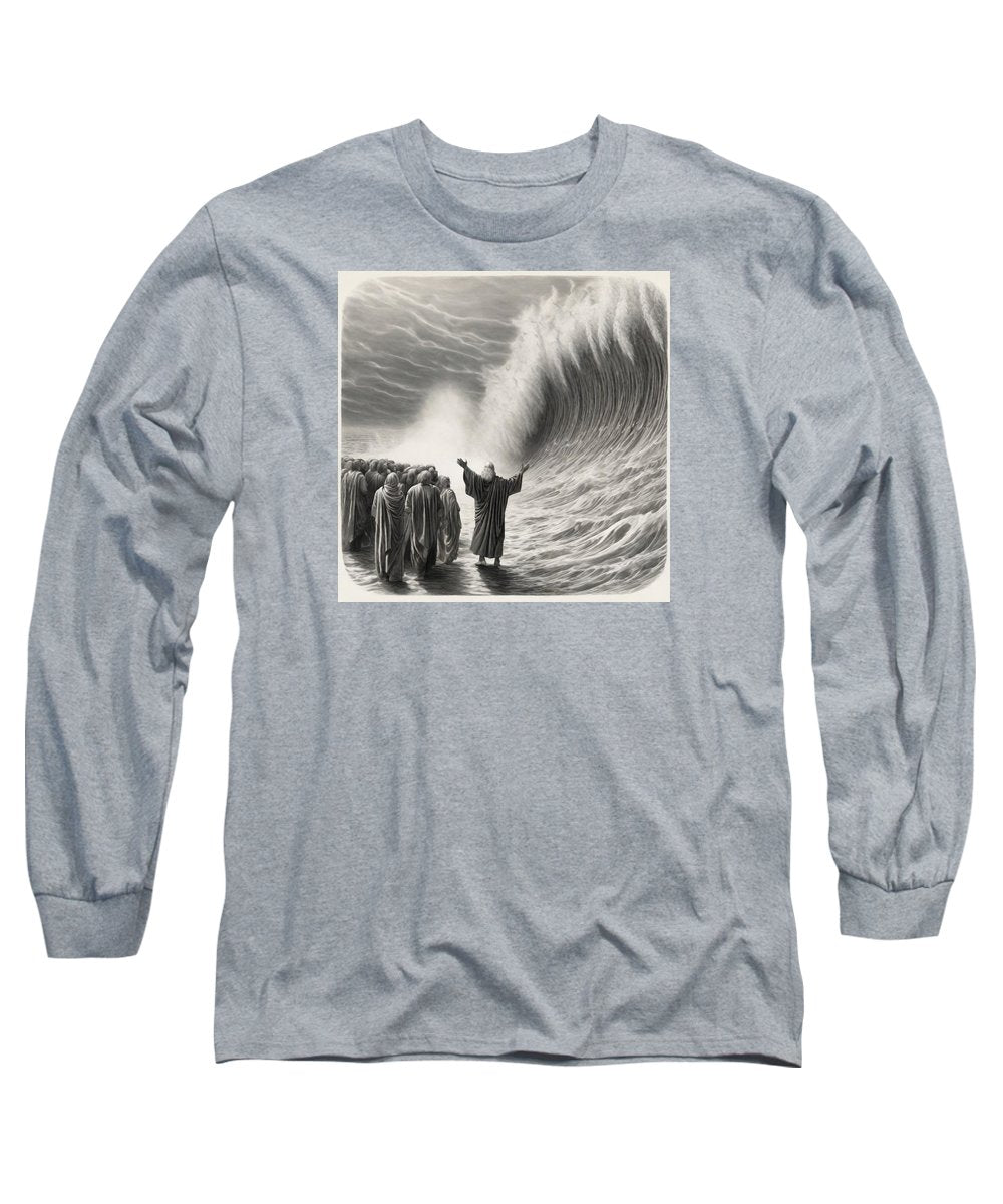 Moses Parting The Red Sea - Long Sleeve T-Shirt