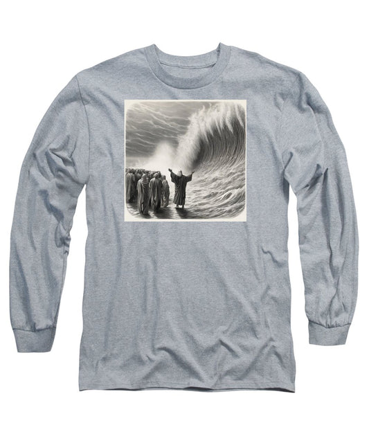 Moses Parting The Red Sea - Long Sleeve T-Shirt