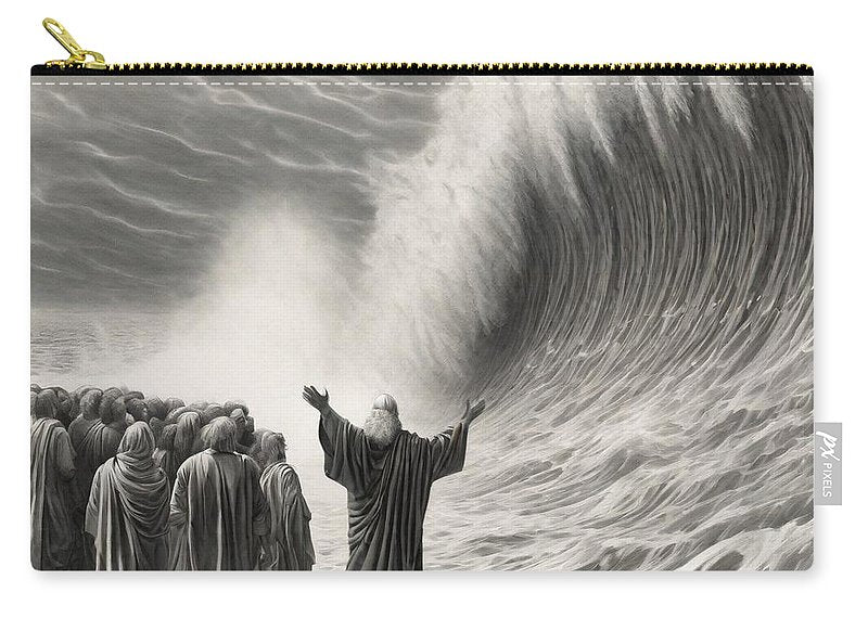 Moses Parting The Red Sea - Zip Pouch