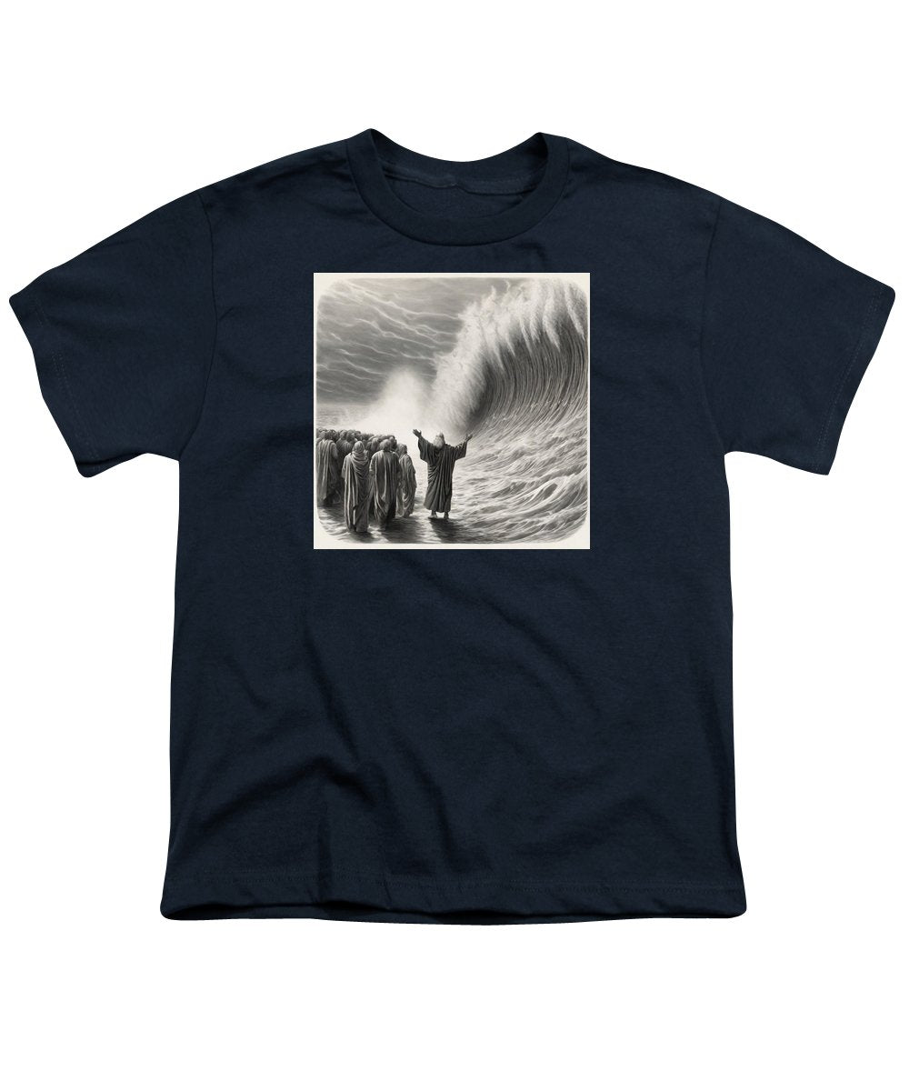 Moses Parting The Red Sea - Youth T-Shirt
