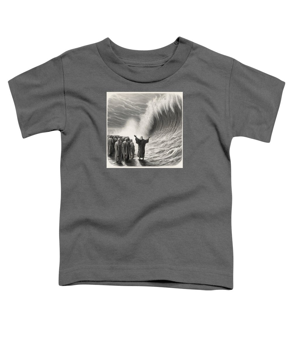 Moses Parting The Red Sea - Toddler T-Shirt