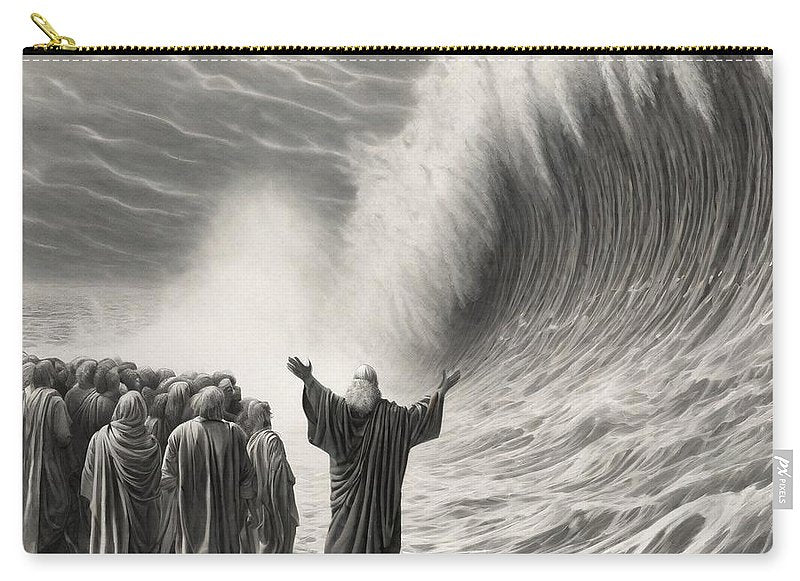 Moses Parting The Red Sea - Zip Pouch