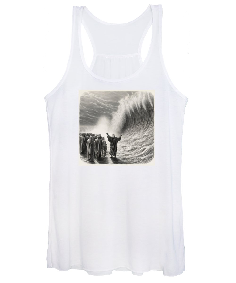 Moses Parting The Red Sea - Women's Tank Top