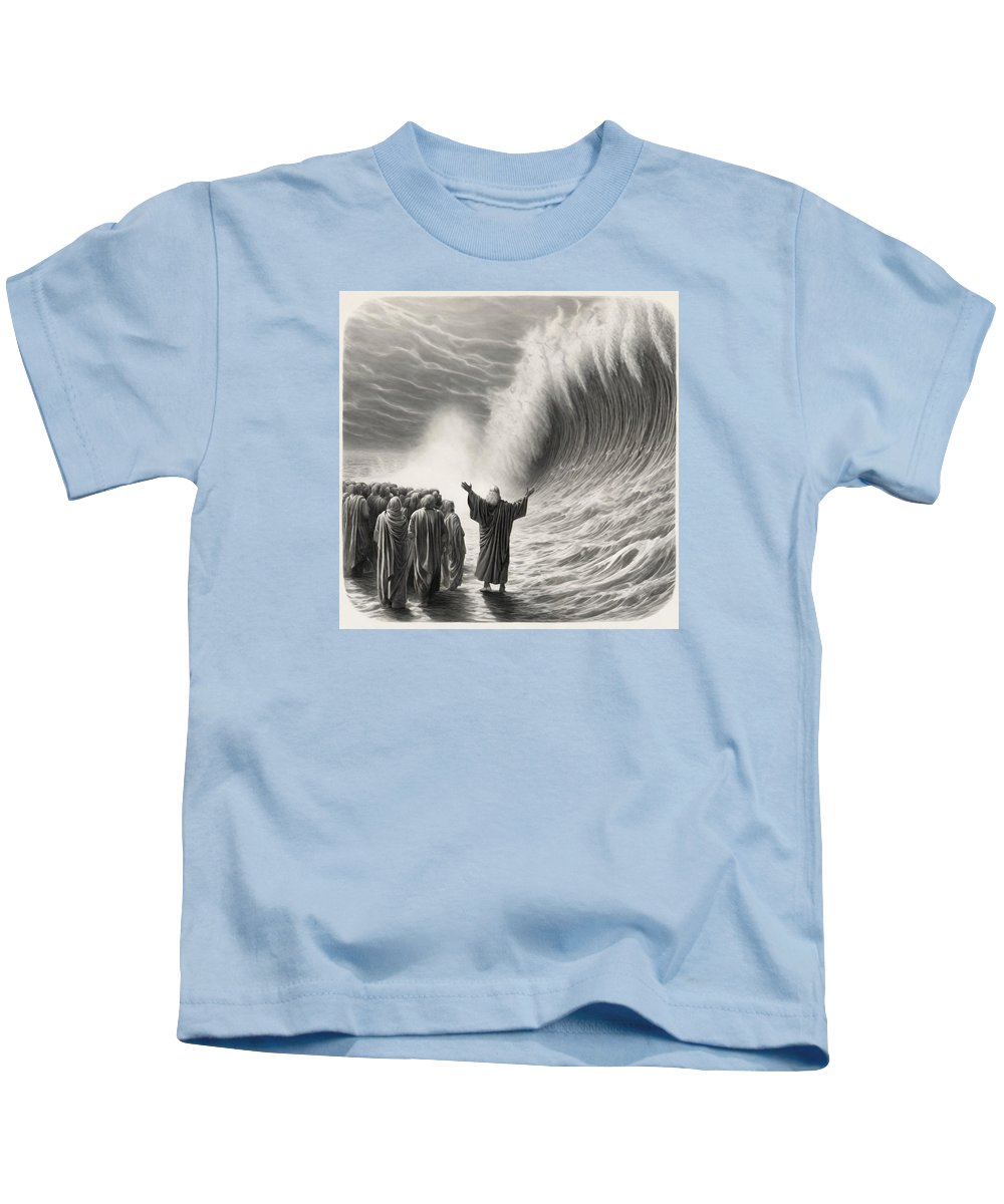 Moses Parting The Red Sea - Kids T-Shirt