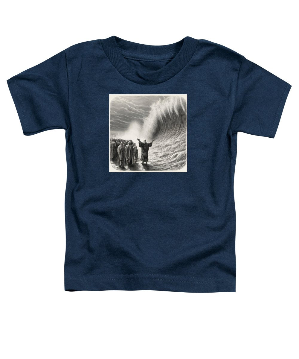 Moses Parting The Red Sea - Toddler T-Shirt