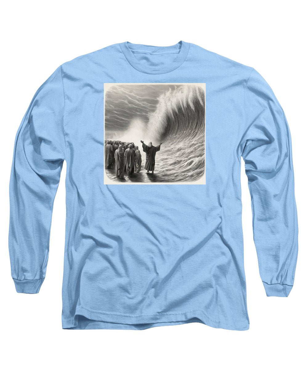 Moses Parting The Red Sea - Long Sleeve T-Shirt