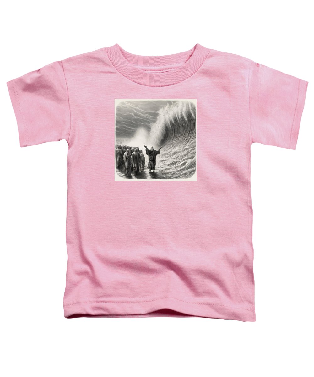 Moses Parting The Red Sea - Toddler T-Shirt