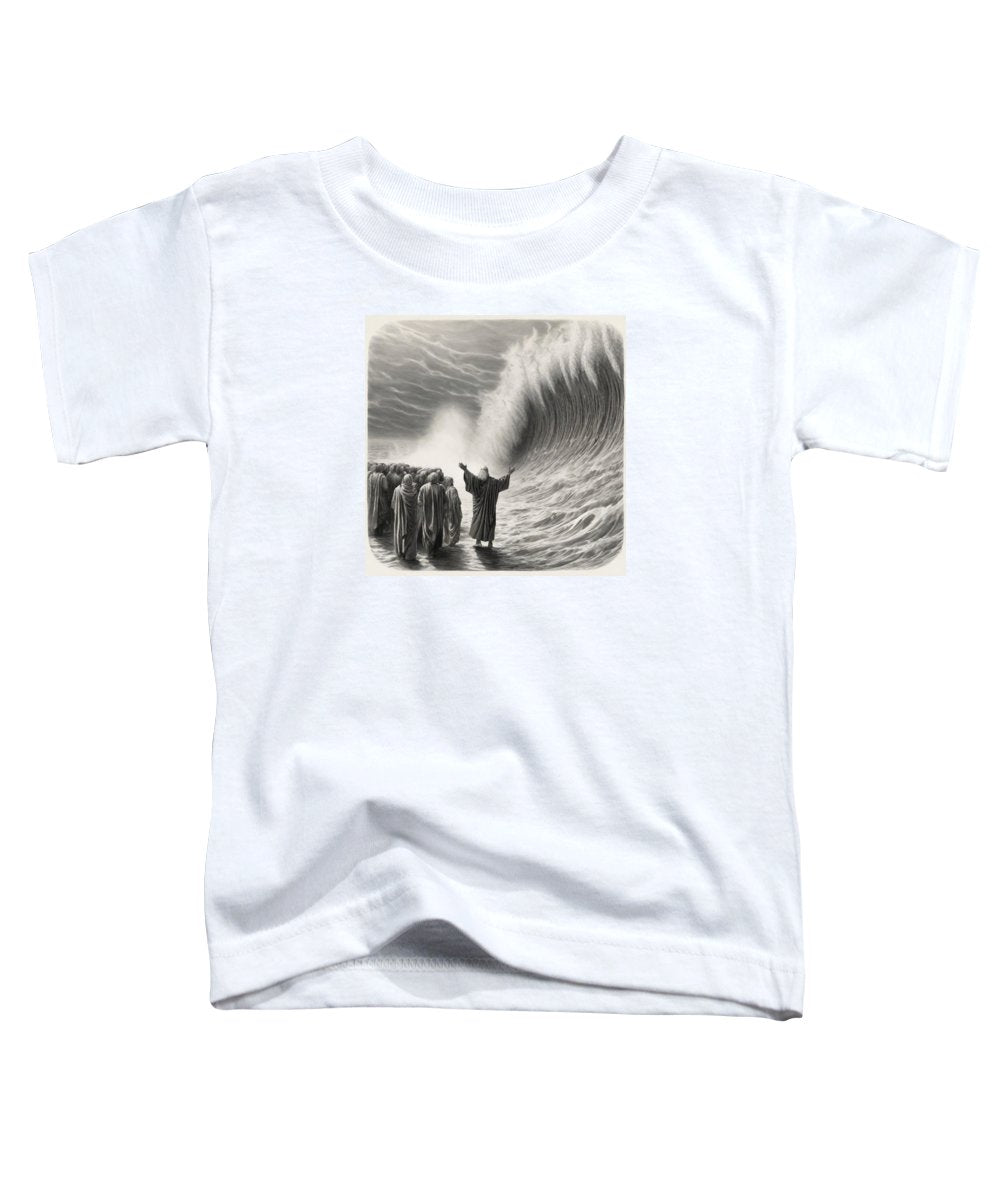 Moses Parting The Red Sea - Toddler T-Shirt