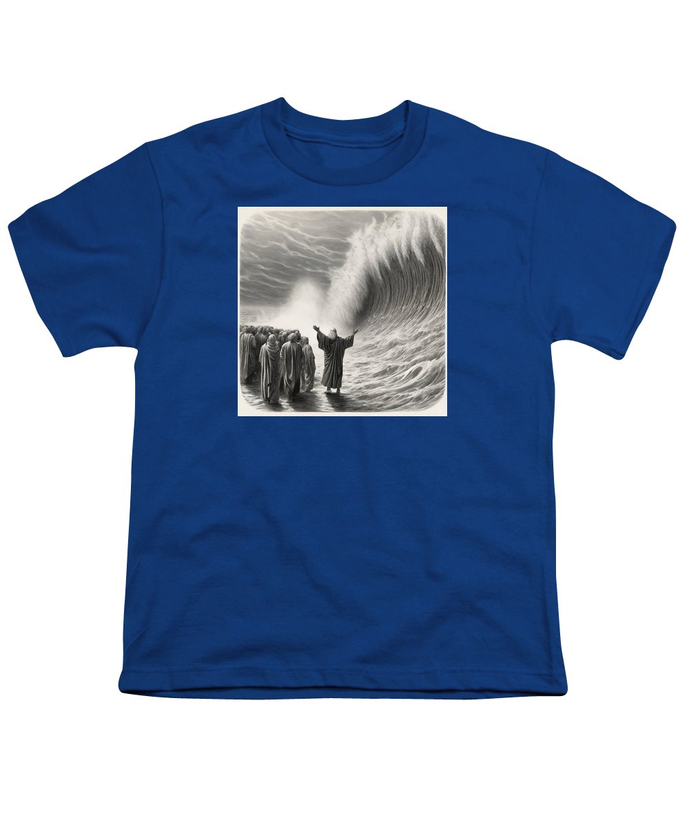 Moses Parting The Red Sea - Youth T-Shirt