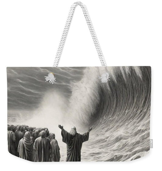 Moses Parting The Red Sea - Weekender Tote Bag