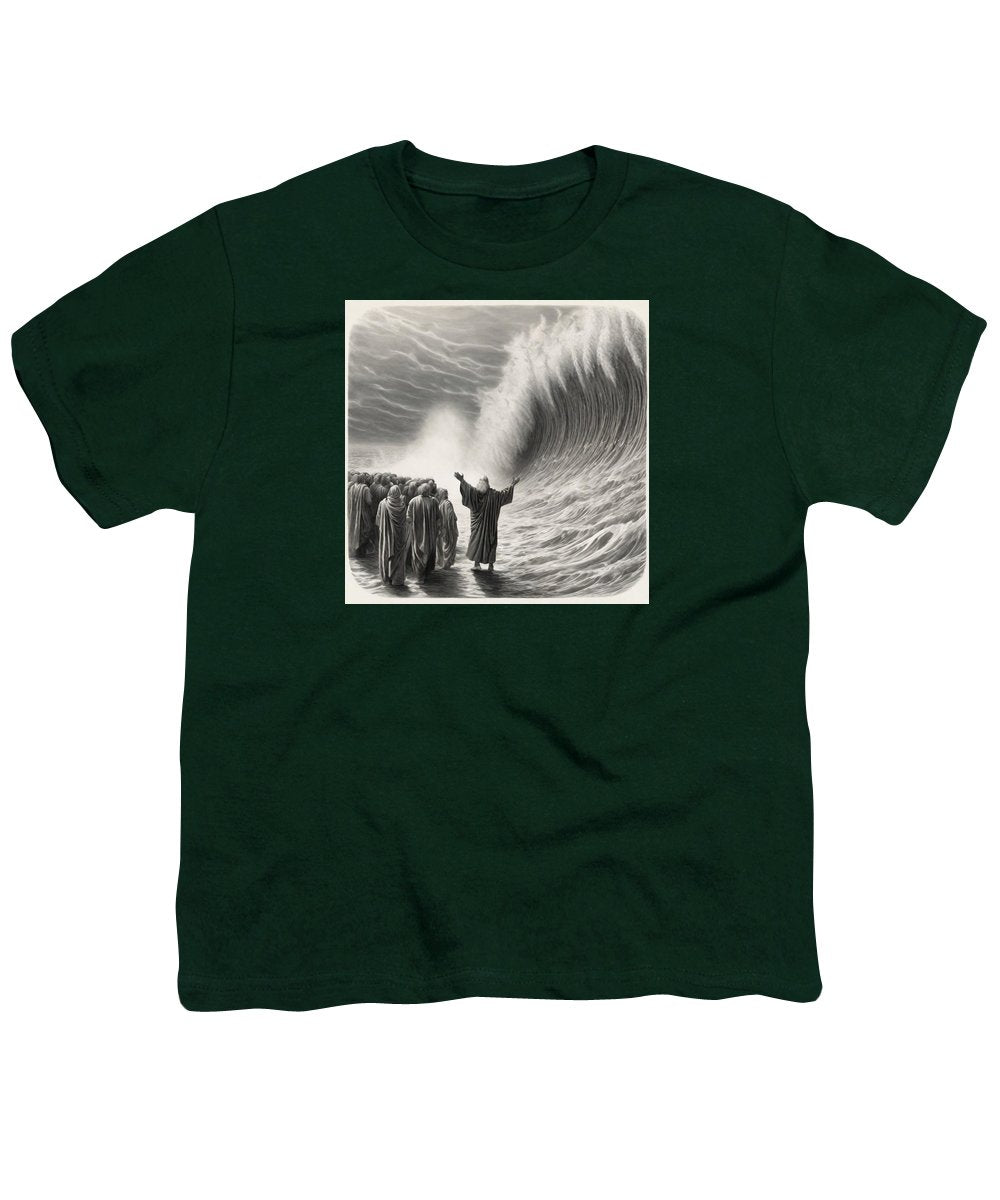 Moses Parting The Red Sea - Youth T-Shirt