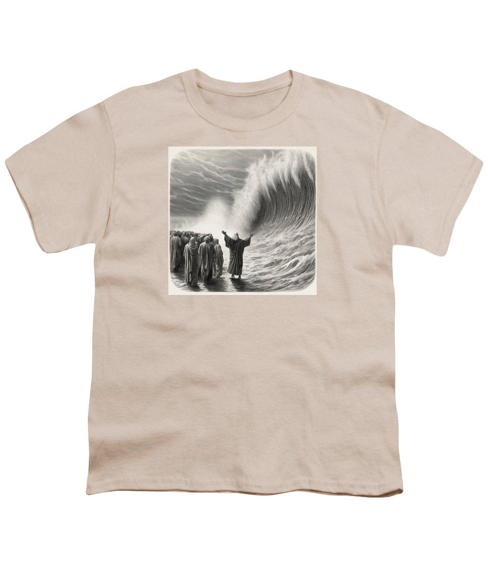 Moses Parting The Red Sea - Youth T-Shirt