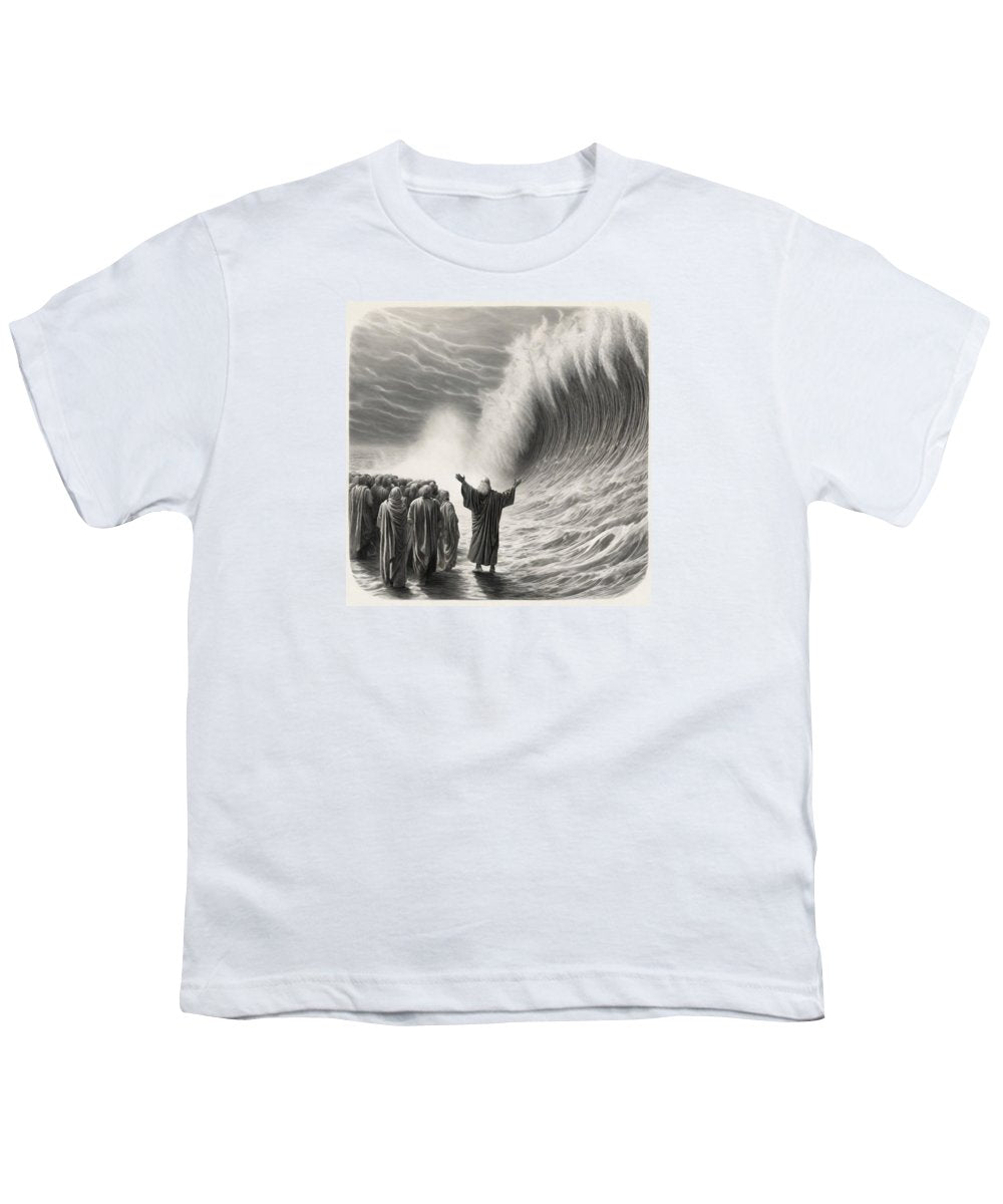 Moses Parting The Red Sea - Youth T-Shirt