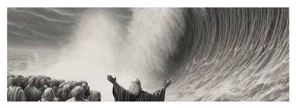 Moses Parting The Red Sea - Yoga Mat