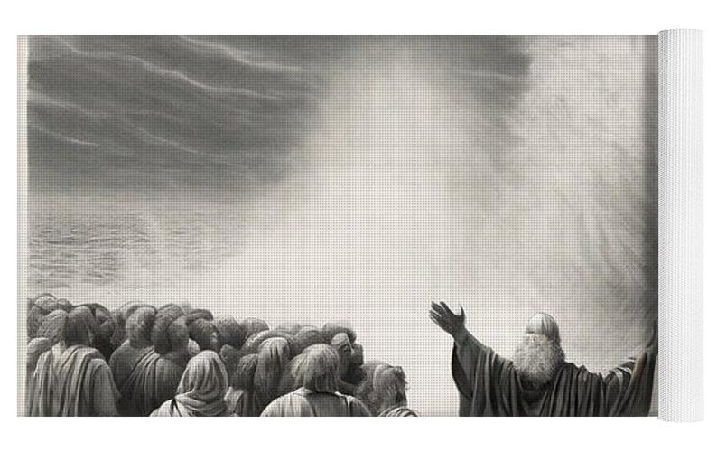 Moses Parting The Red Sea - Yoga Mat