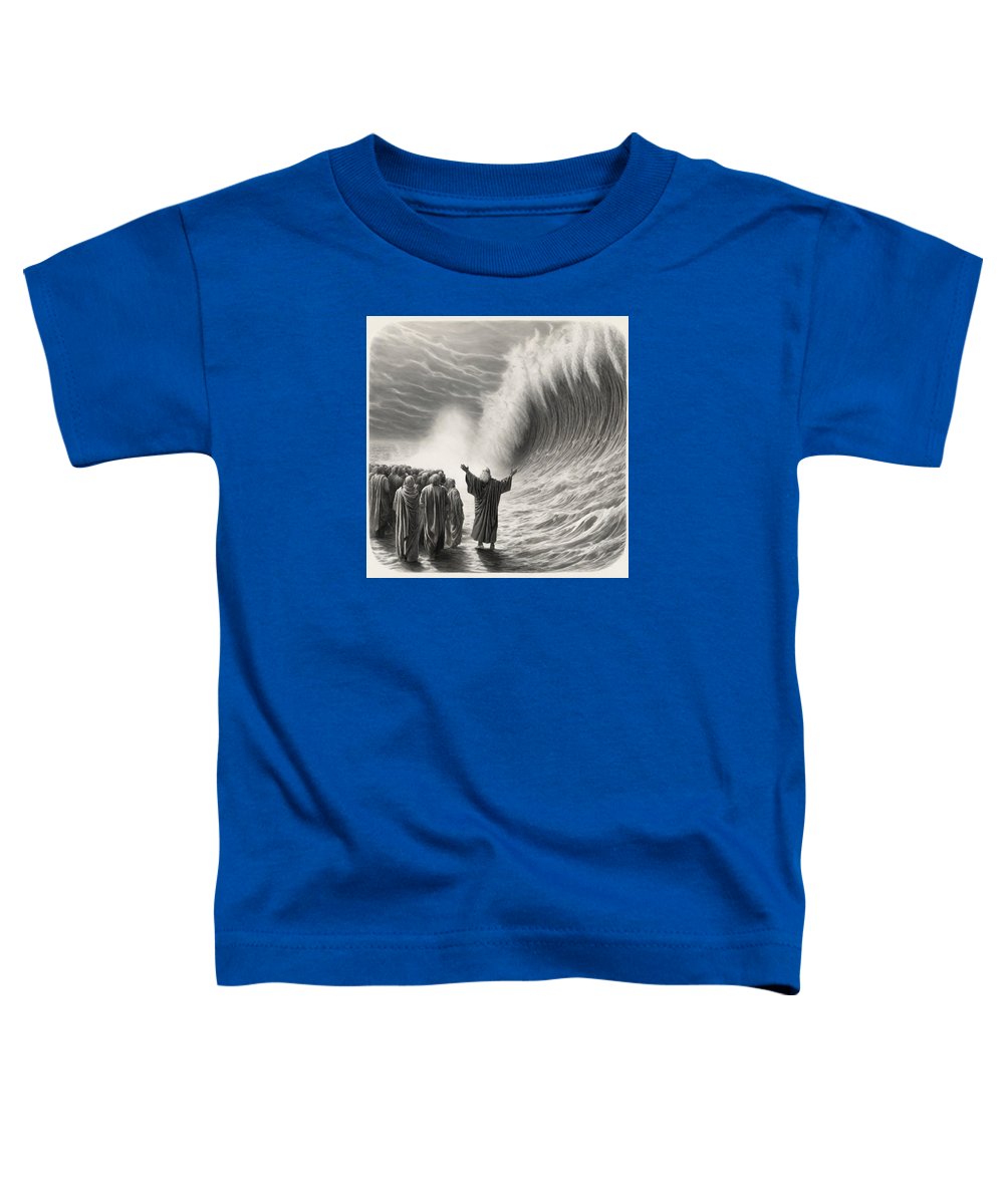 Moses Parting The Red Sea - Toddler T-Shirt