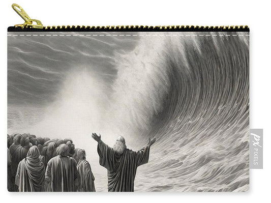 Moses Parting The Red Sea - Zip Pouch