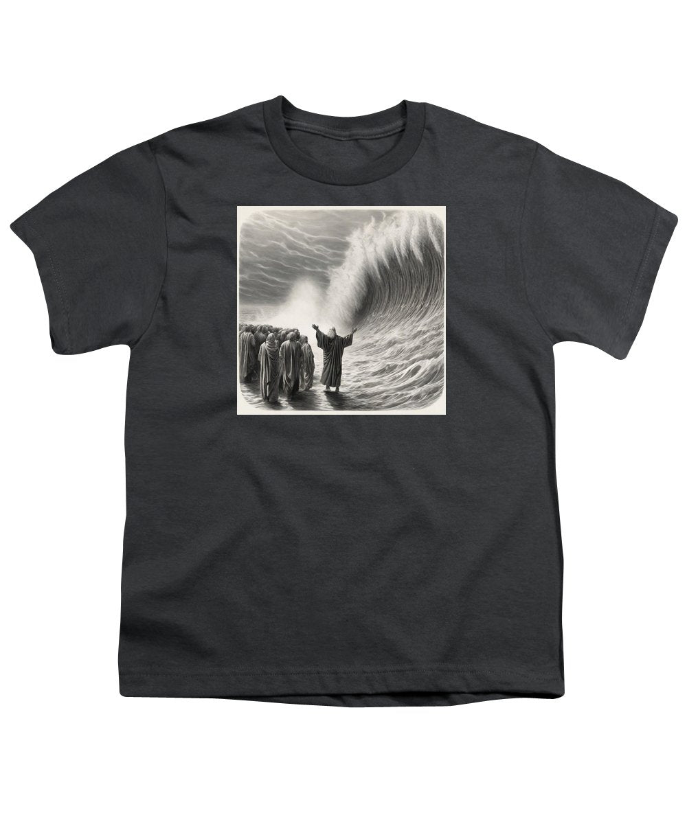 Moses Parting The Red Sea - Youth T-Shirt
