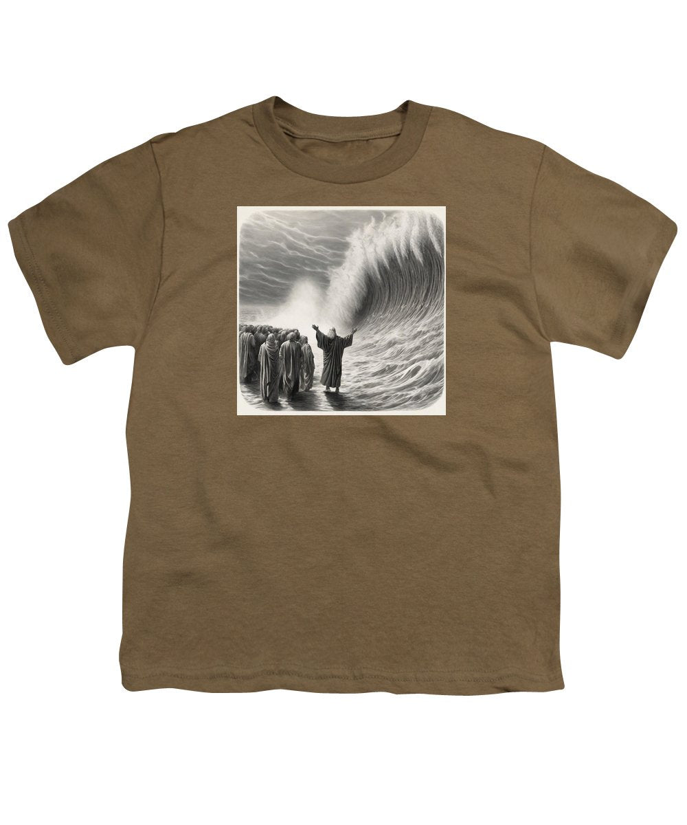 Moses Parting The Red Sea - Youth T-Shirt