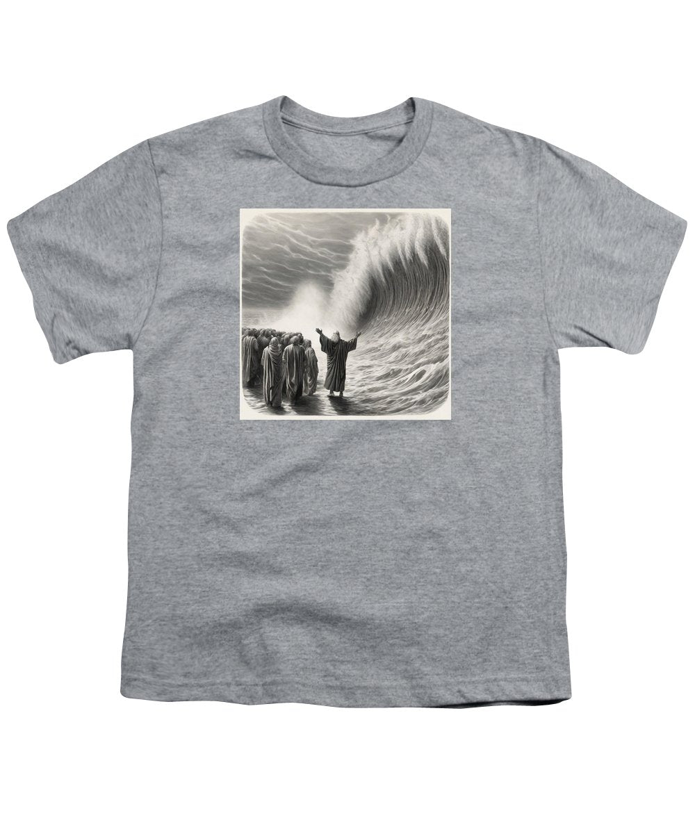 Moses Parting The Red Sea - Youth T-Shirt