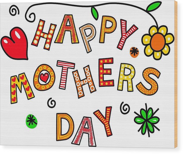 Mothers Day Tee - Wood Print